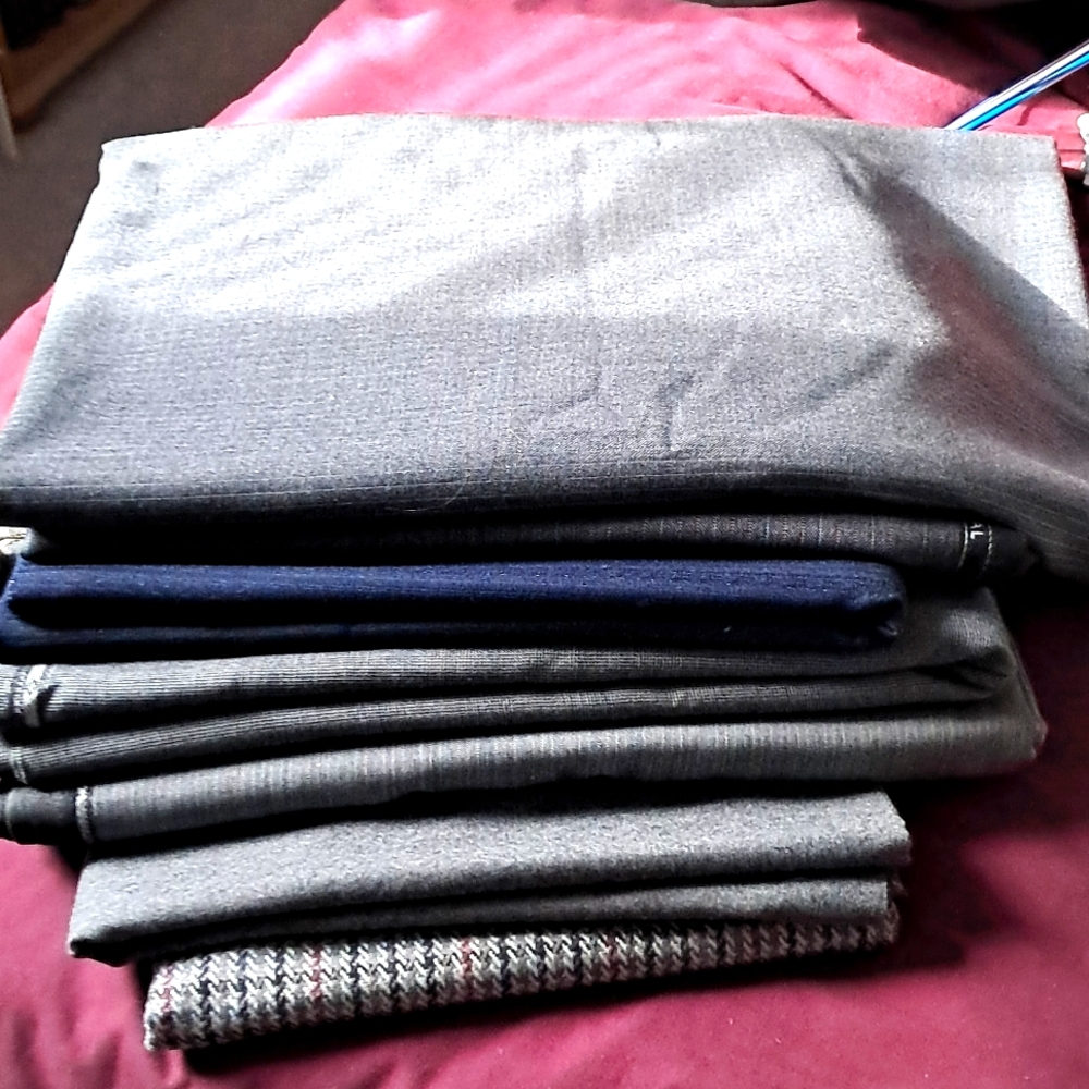 Lot of 7 pieces of wool/superfine wool material